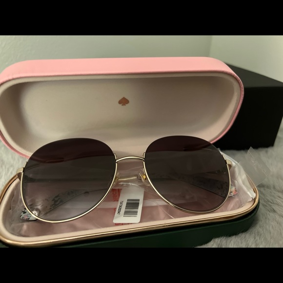 NWT. Authentic Kate Spade Astelle Semi-Rimless Sunglasses - Picture 2 of 5